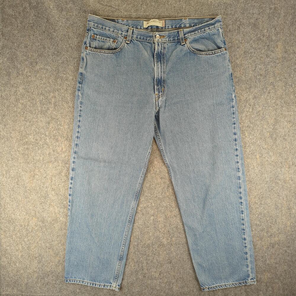 Levis 550 Jeans Mens 40x30 Blue Relaxed Fit Tapered Leg Denim Made Mexico